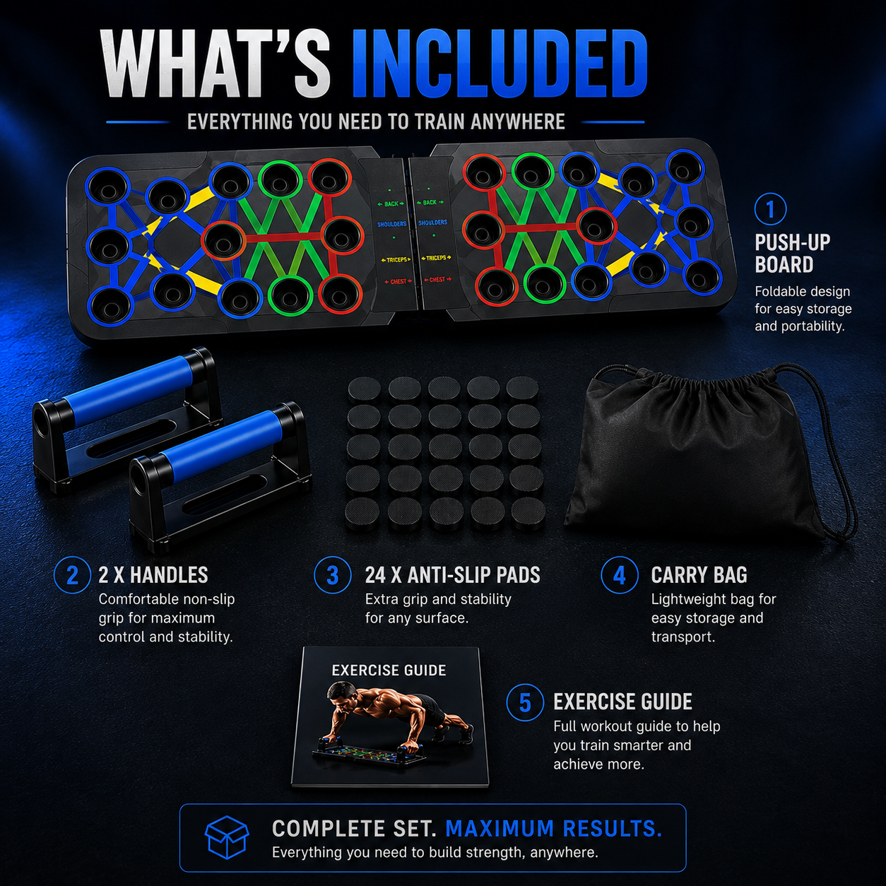 Core Motion Counting Push-Up Board